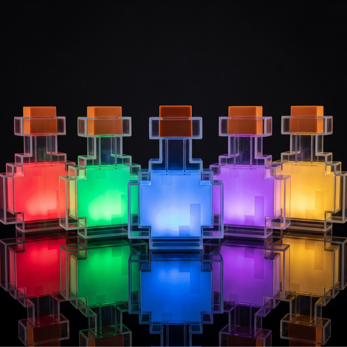 Lámpara Poción Pixel LED — Luz Nocturna Recargable Gamer